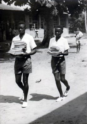 Etudiants du Petit Séminaire à Bokuma, vers 1950